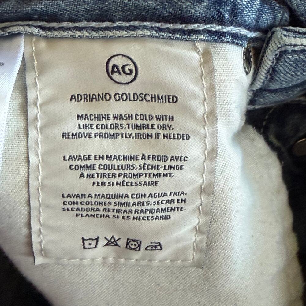 AG Adriano Goldschmied 27R Kerah High Rise A Line Denim Bermuda Shorts - Picture 3 of 6